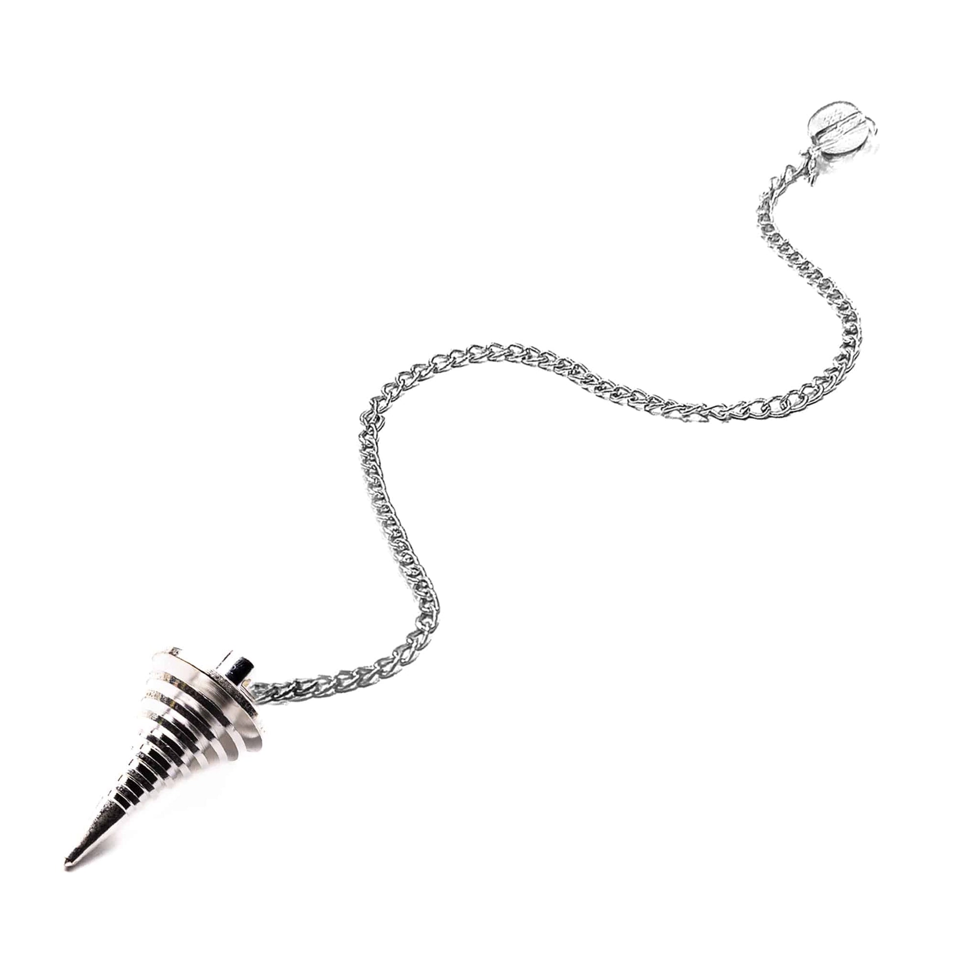 brass dowsing pendulum silver plated aura vastu