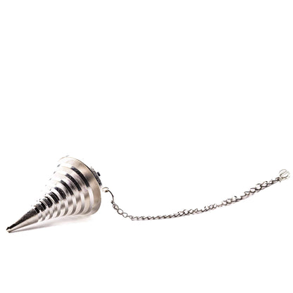 brass dowsing pendulum silver plated aura