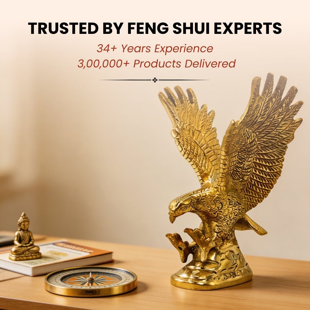 Brass Eagle Feng Shui Vastu Remedies for Protection from Negativity - plusvalueindia