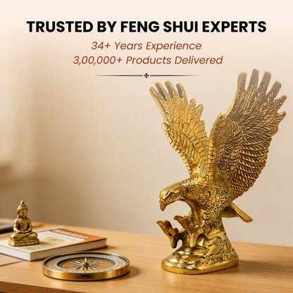 Brass Eagle Feng Shui Vastu Remedies for Protection from Negativity - plusvalueindia