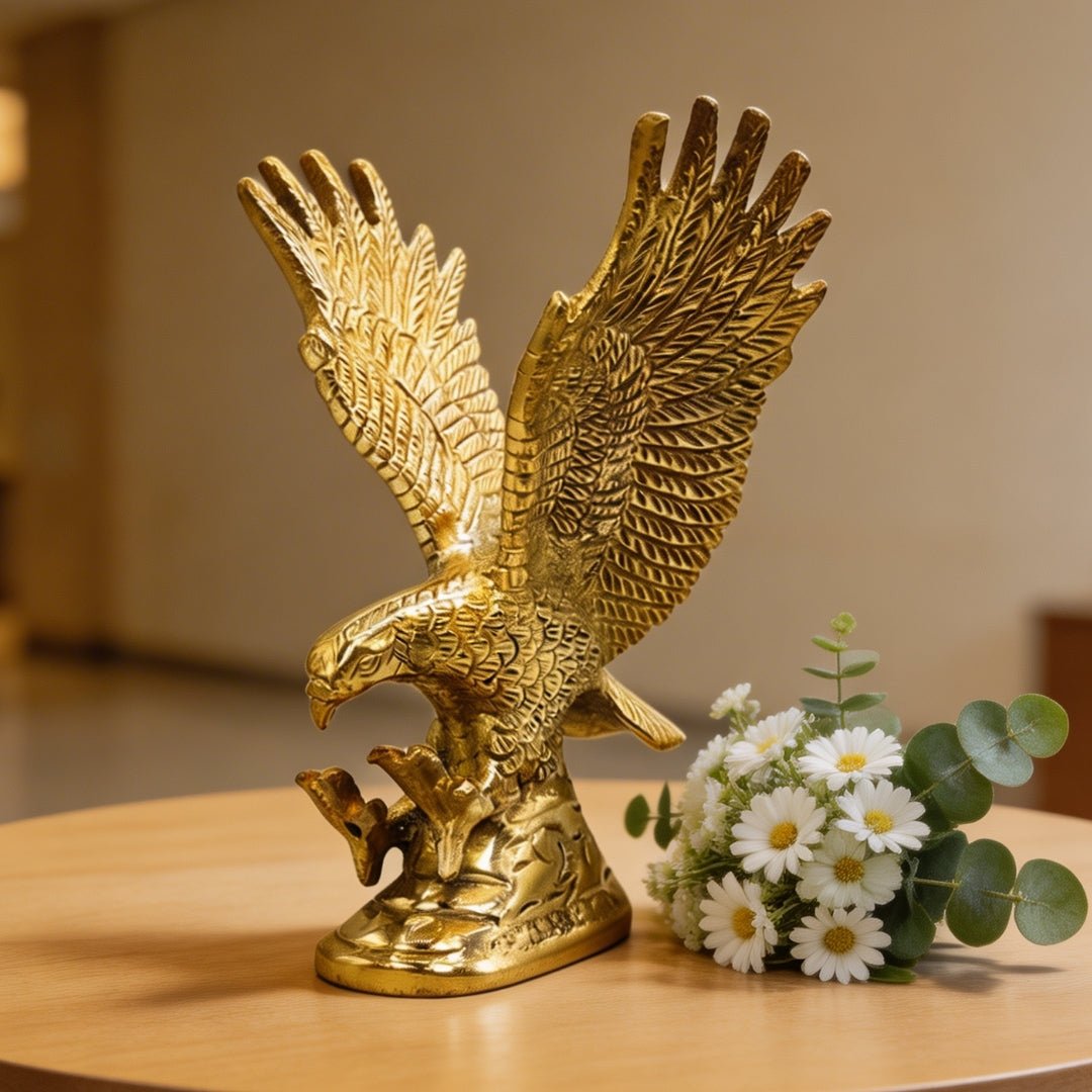 Brass Eagle Feng Shui Vastu Remedies for Protection from Negativity - plusvalueindia