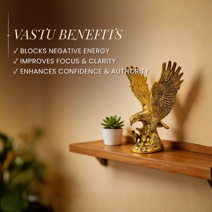 Brass Eagle Feng Shui Vastu Remedies for Protection from Negativity - plusvalueindia