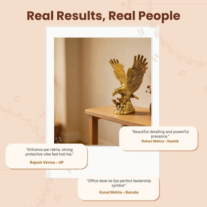Brass Eagle Feng Shui Vastu Remedies for Protection from Negativity - plusvalueindia