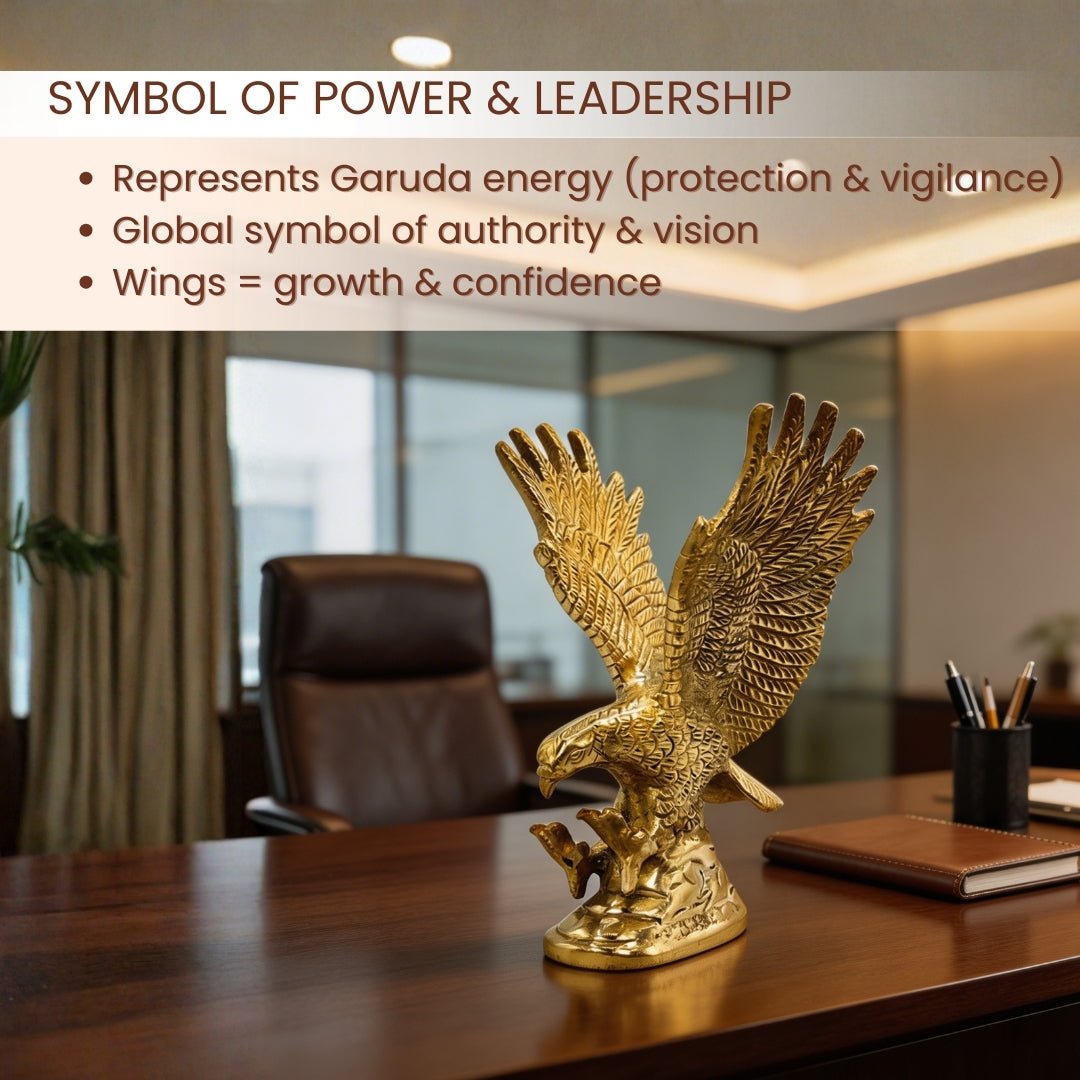 Brass Eagle Feng Shui Vastu Remedies for Protection from Negativity - plusvalueindia
