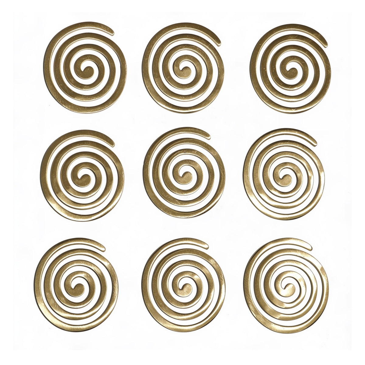 Solid pure brass metal 4 inch spiral helix designed for North-West Vayu zone and directional Vastu dosha rectification