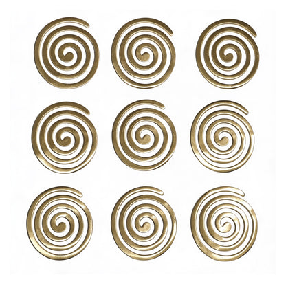 Solid pure brass metal 4 inch spiral helix designed for North-West Vayu zone and directional Vastu dosha rectification