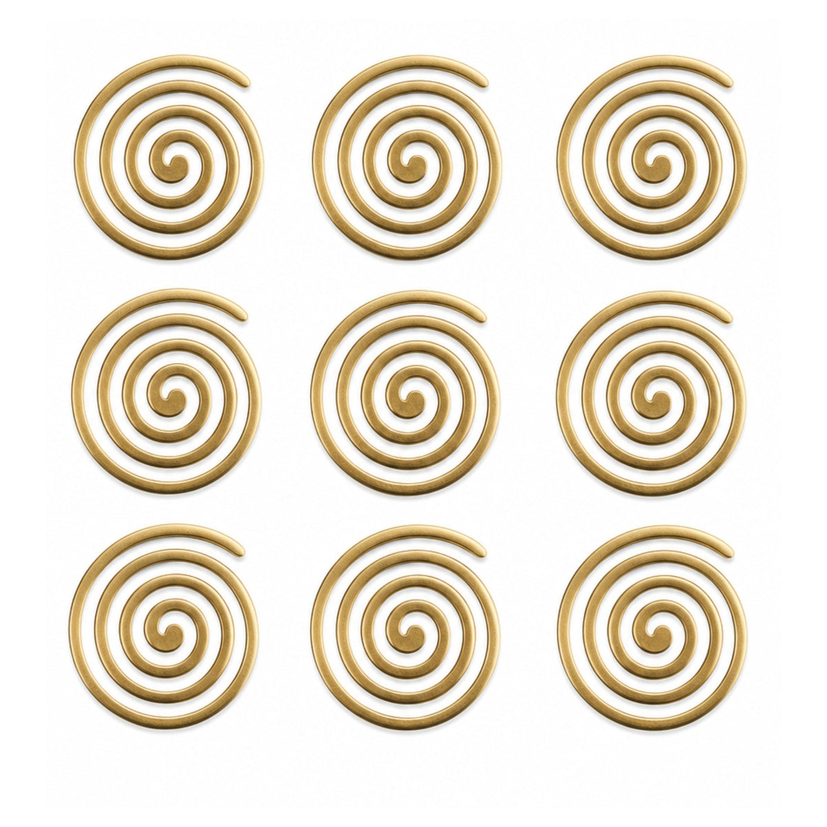 Large solid pure brass metal 6 inch spiral helix designed for North-West Vayavya zone Vastu dosha rectification