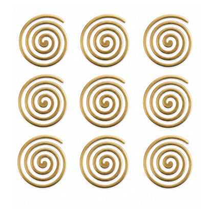 Large solid pure brass metal 6 inch spiral helix designed for North-West Vayavya zone Vastu dosha rectification