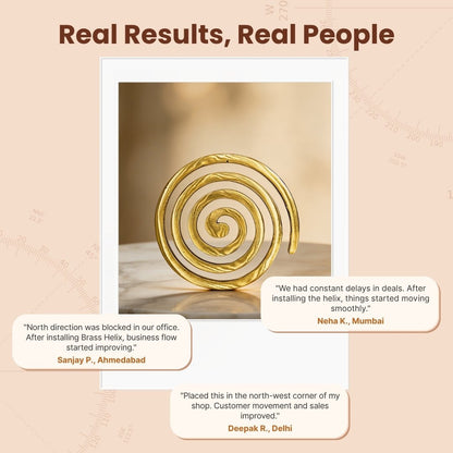 Brass Helix Vastu Remedies for North-West Vaastu Defects Like Entrance, Toilet, Kitchen, Extended Corner & Cuts - plusvalueindia