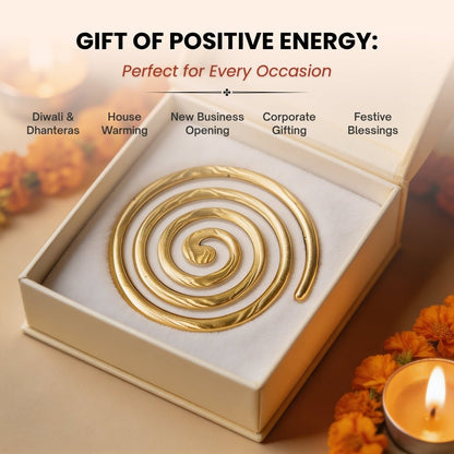 Brass Helix Vastu Remedies for North-West Vaastu Defects Like Entrance, Toilet, Kitchen, Extended Corner & Cuts - plusvalueindia