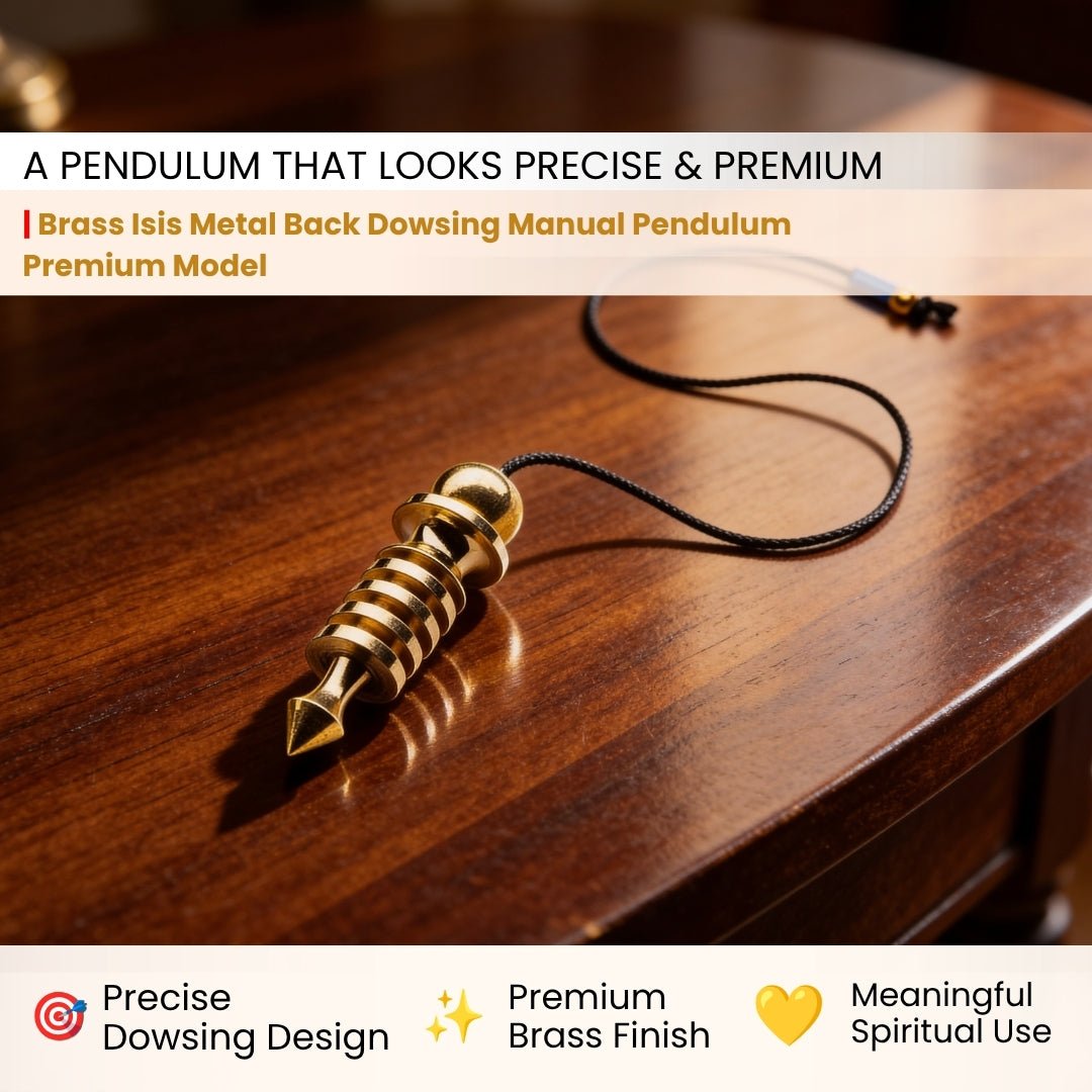 New Brass Dowsing Pendulum Model - Premium for Professional Dowsers & Dowsing Exp - Free Dowsing Chart Online In India - plusvalueindia