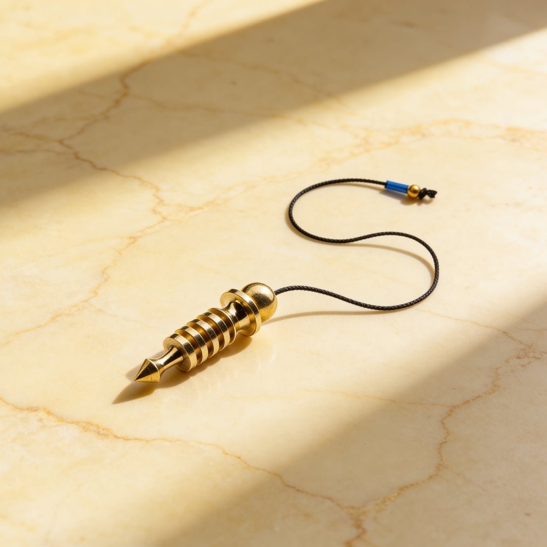 New Brass Dowsing Pendulum Model - Premium for Professional Dowsers & Dowsing Exp - Free Dowsing Chart Online In India - plusvalueindia
