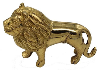 brass lion statue idol vastu feng shui