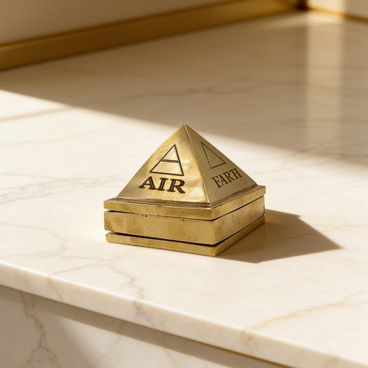 Vastu Brass Pyramid 1.75inch for Home & Office - plusvalueindia