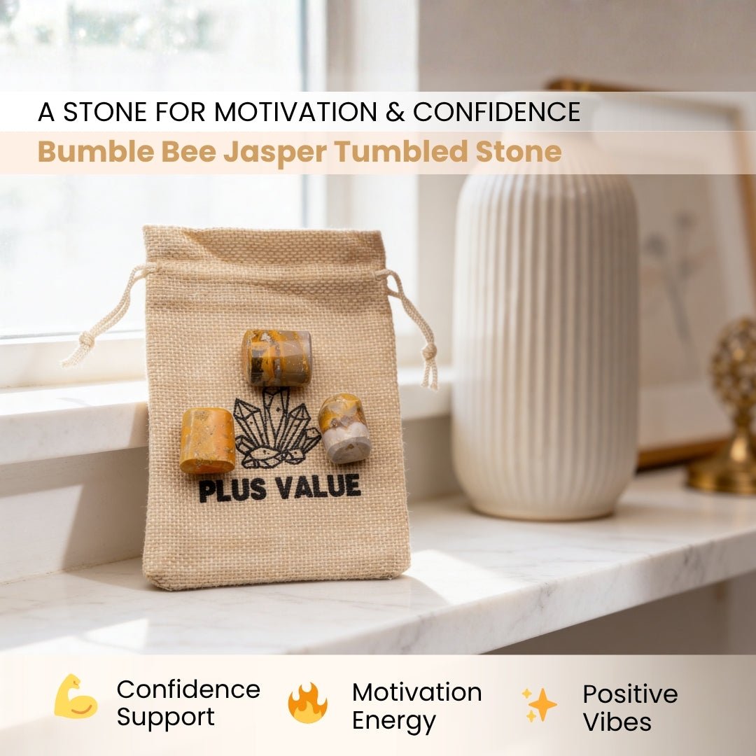 Bumble Bee Jasper Tumbled Stone 50 Grams - plusvalueindia