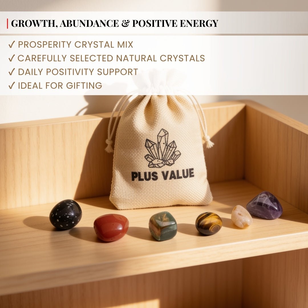 Business Prosperity Pocket Crystal Bag - plusvalueindia