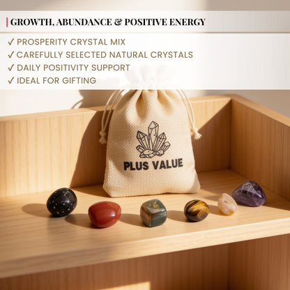 Business Prosperity Pocket Crystal Bag - plusvalueindia