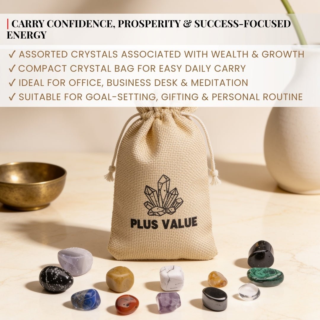 Business Success and Financial Wealth Crystal Bag - plusvalueindia