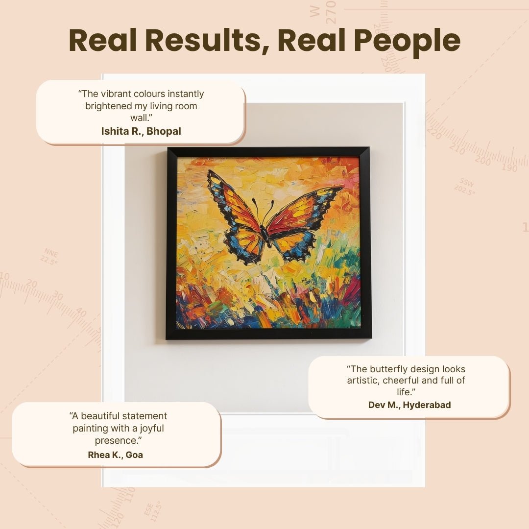 butterfly artwork symbolising transformation, freedom and new beginnings