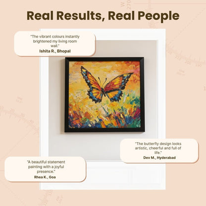 butterfly artwork symbolising transformation, freedom and new beginnings