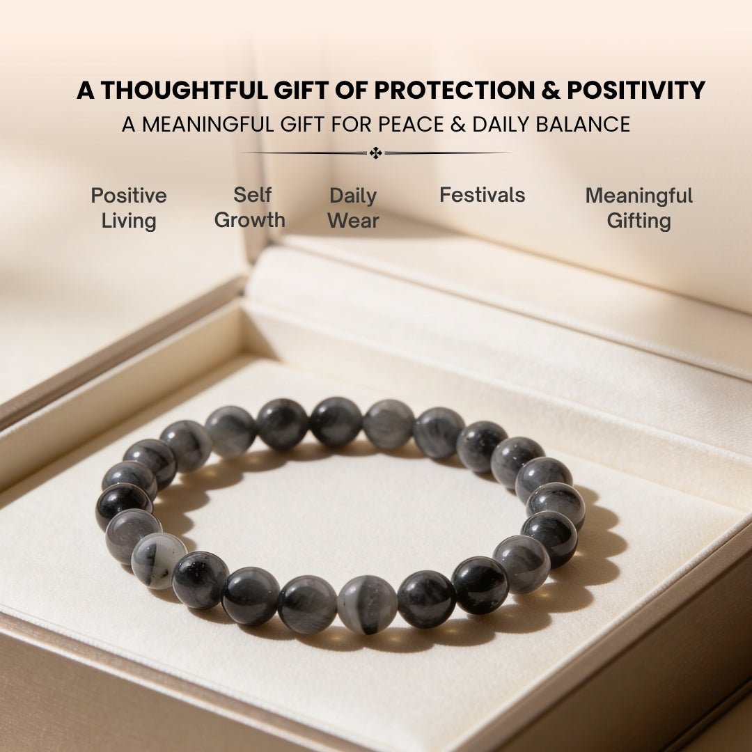 Cat Eye Stone Bracelet - plusvalueindia