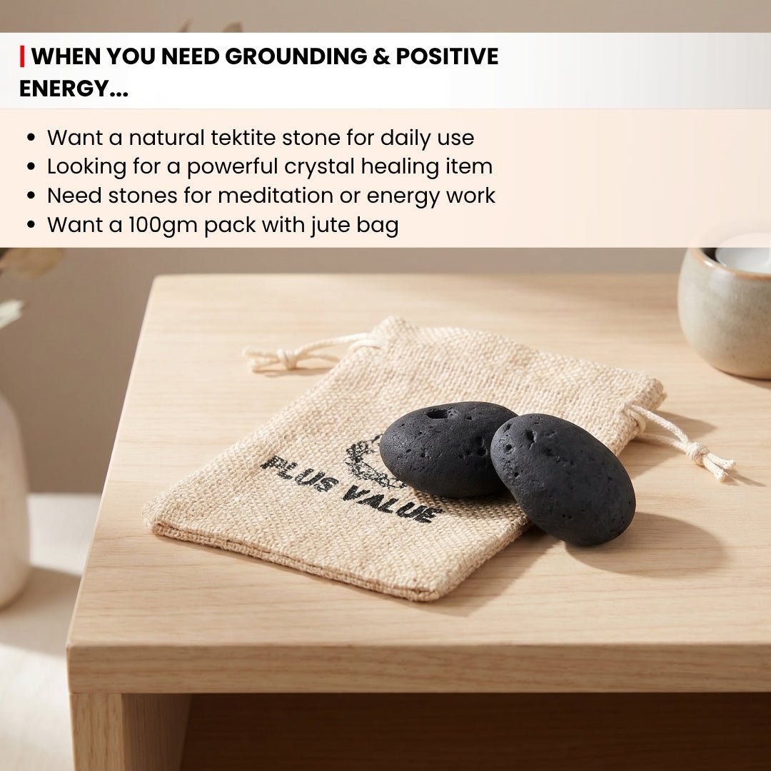 Tektite Tumbled Stone Pebbles - plusvalueindia