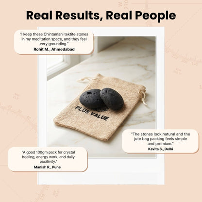 Tektite Tumbled Stone Pebbles - plusvalueindia