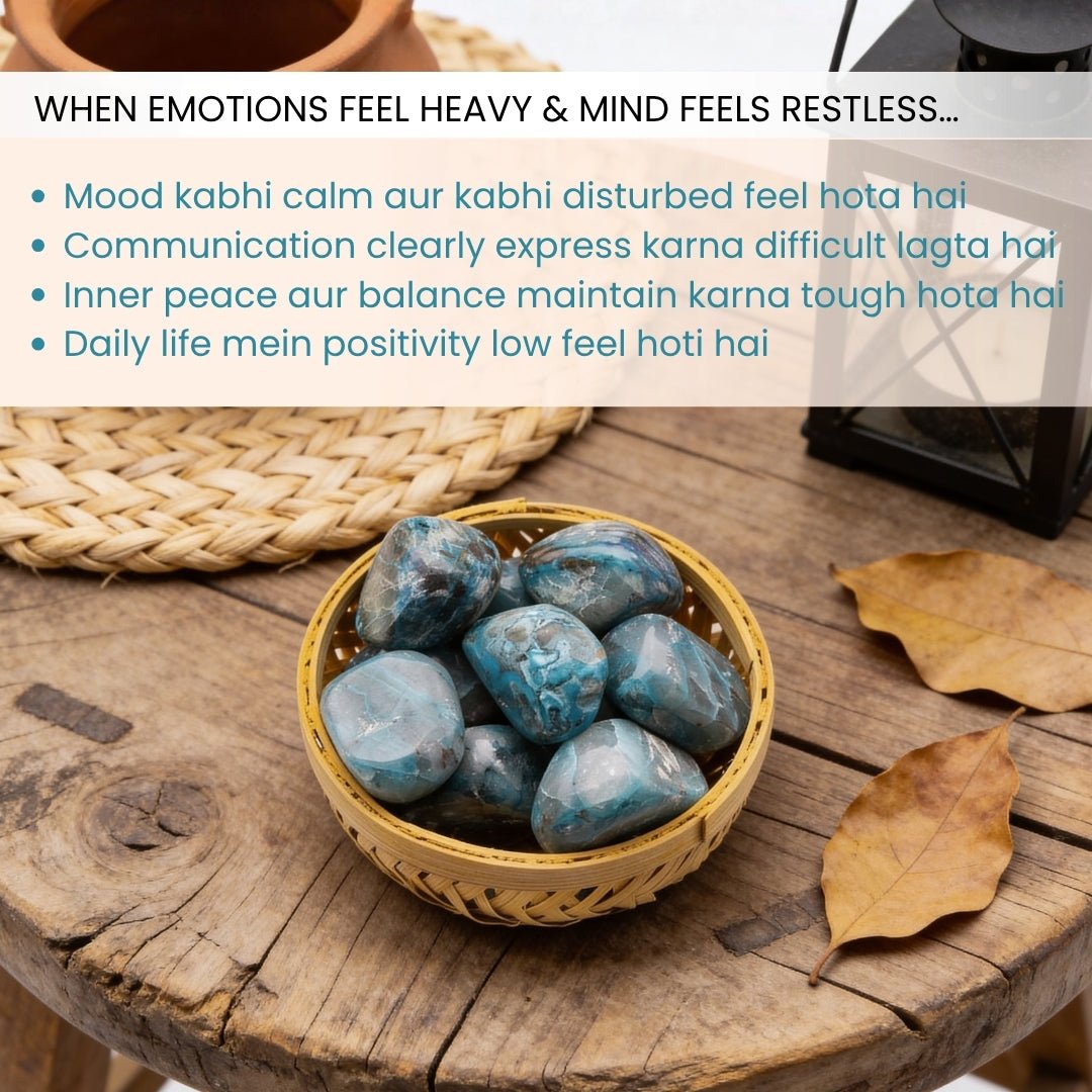 Chrysocolla Tumbled Stone Pebbles - plusvalueindia