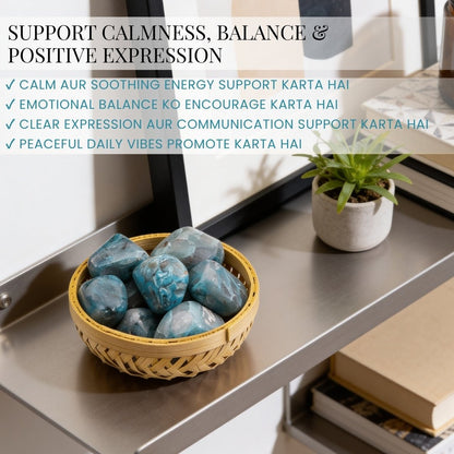 Chrysocolla Tumbled Stone Pebbles - plusvalueindia