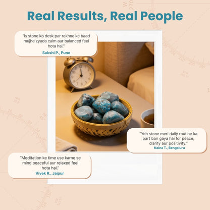 Chrysocolla Tumbled Stone Pebbles - plusvalueindia