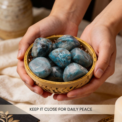 Chrysocolla Tumbled Stone Pebbles - plusvalueindia