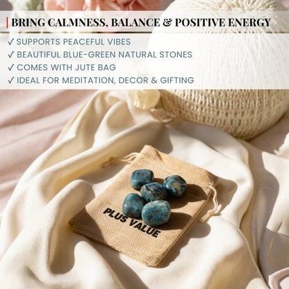 Chrysocolla Tumbled Stone Pebbles - plusvalueindia