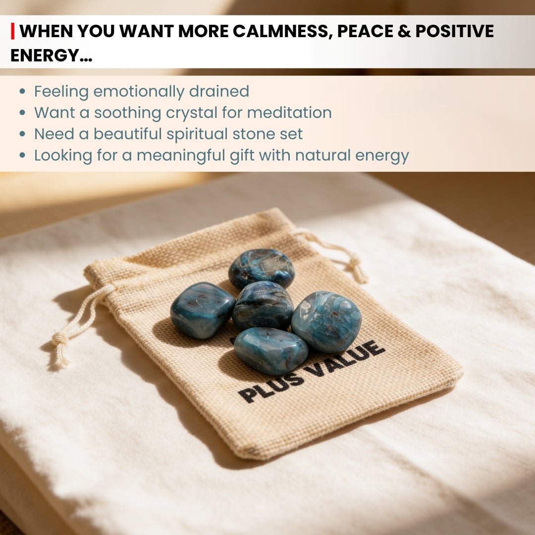 Chrysocolla Tumbled Stone Pebbles - plusvalueindia