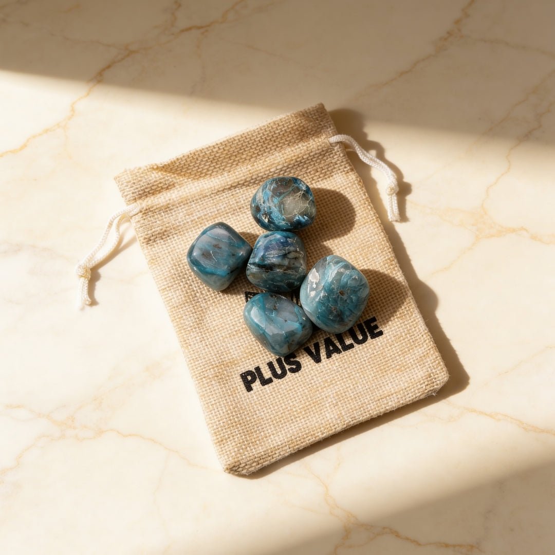 Chrysocolla Tumbled Stone Pebbles - plusvalueindia