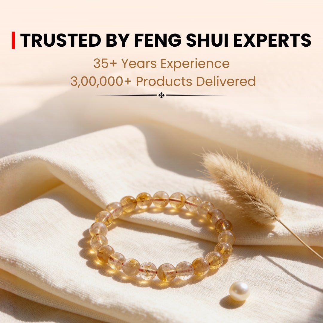 Citrine Bracelet for Financial Money & Wealth Luck Round - plusvalueindia