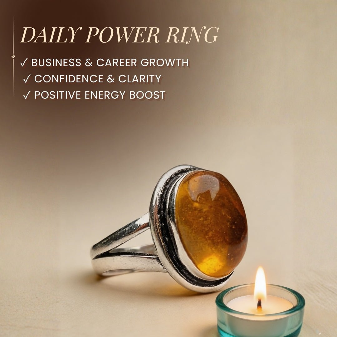 Citrine Ring for Financial Money & Wealth Luck - plusvalueindia