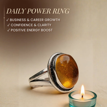 Citrine Ring for Financial Money & Wealth Luck - plusvalueindia