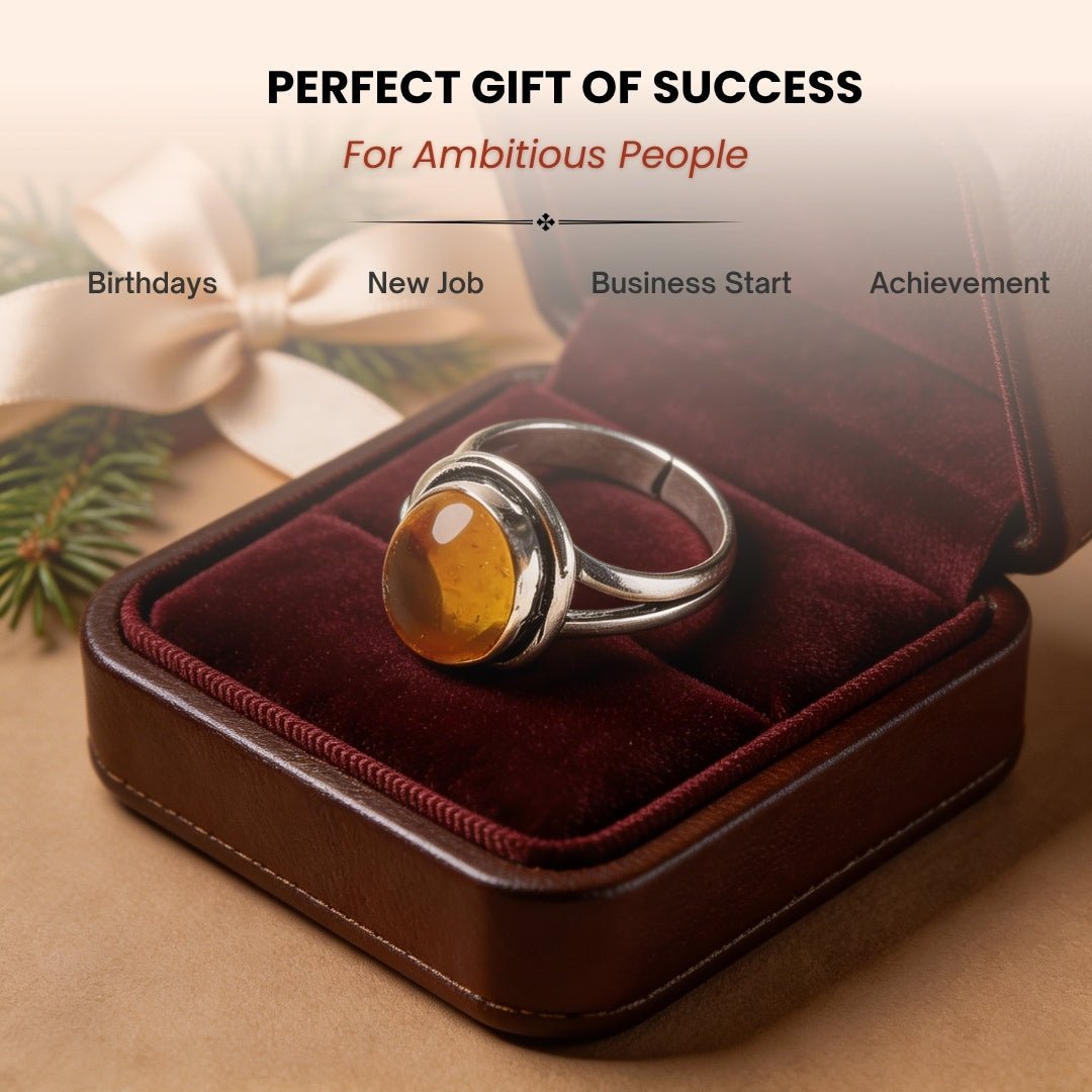Citrine Ring for Financial Money & Wealth Luck - plusvalueindia