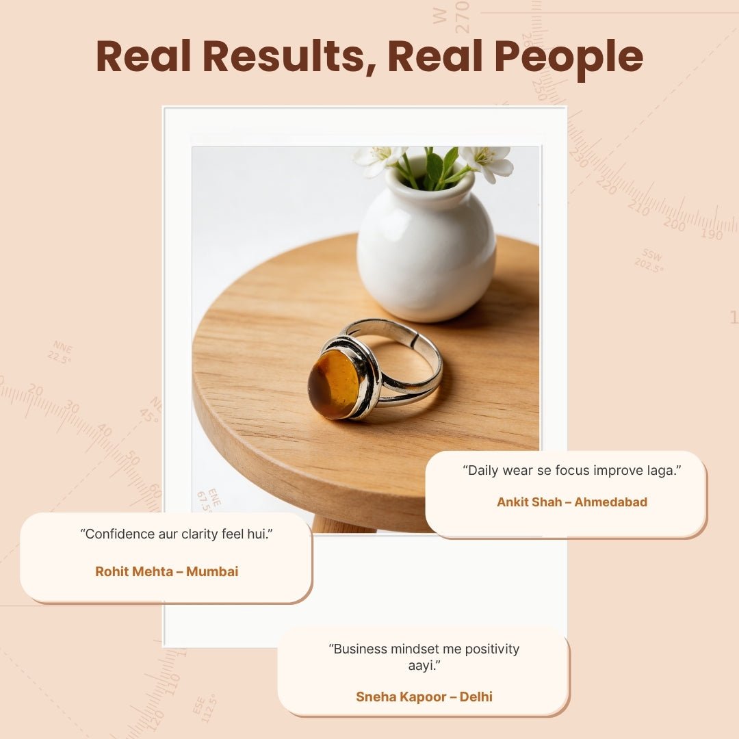Citrine Ring for Financial Money & Wealth Luck - plusvalueindia