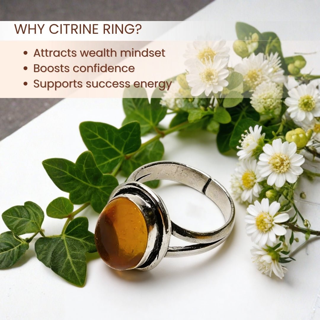 Citrine Ring for Financial Money & Wealth Luck - plusvalueindia