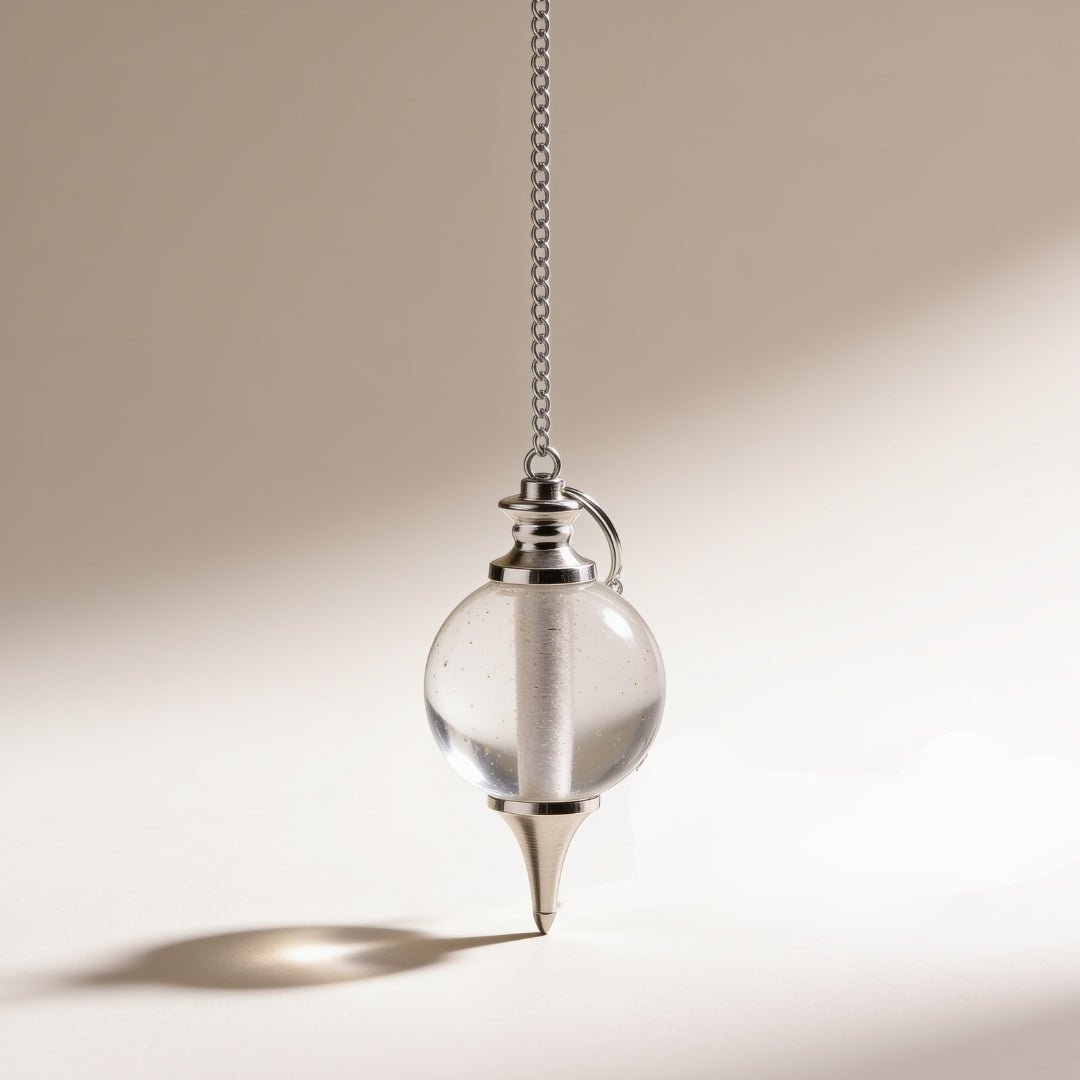 Quartz sphere detail showing the colour running through the polished stone, Ball Chain