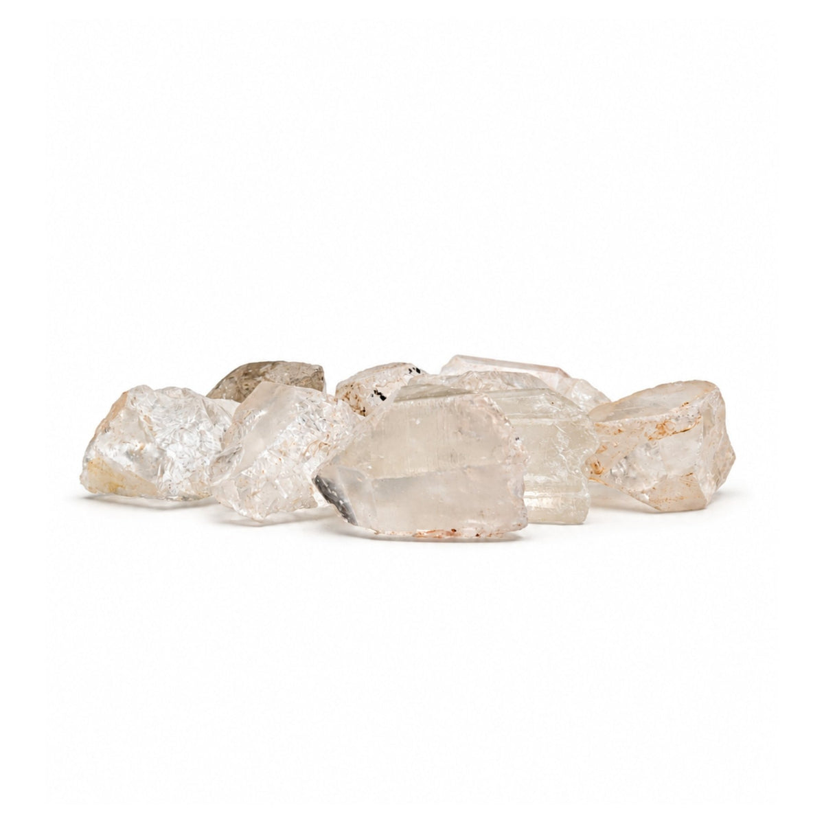 950g bulk pack of natural Clear Quartz crystal raw stone chunks displaying rough unpolished master healer crystals