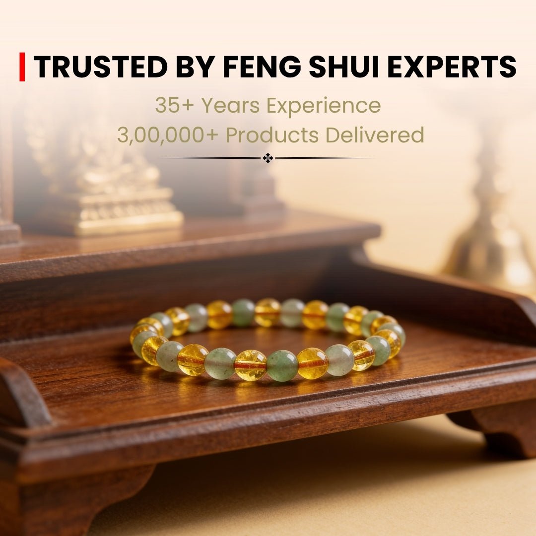 Combined Green Aventurine & Citrine Bracelet - plusvalueindia