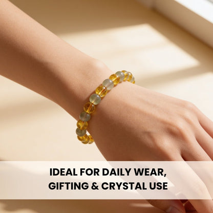 Combined Green Aventurine & Citrine Bracelet - plusvalueindia