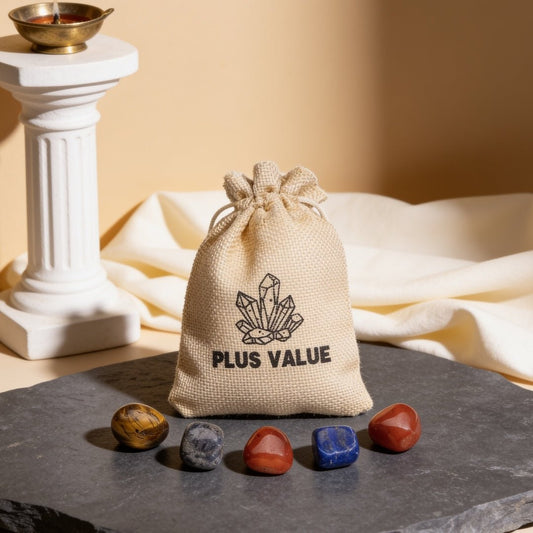 Confidence pocket crystal bag with pouch and stones