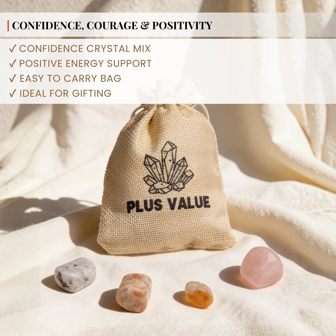 Confidence and Self Esteem Crystal Bag - plusvalueindia