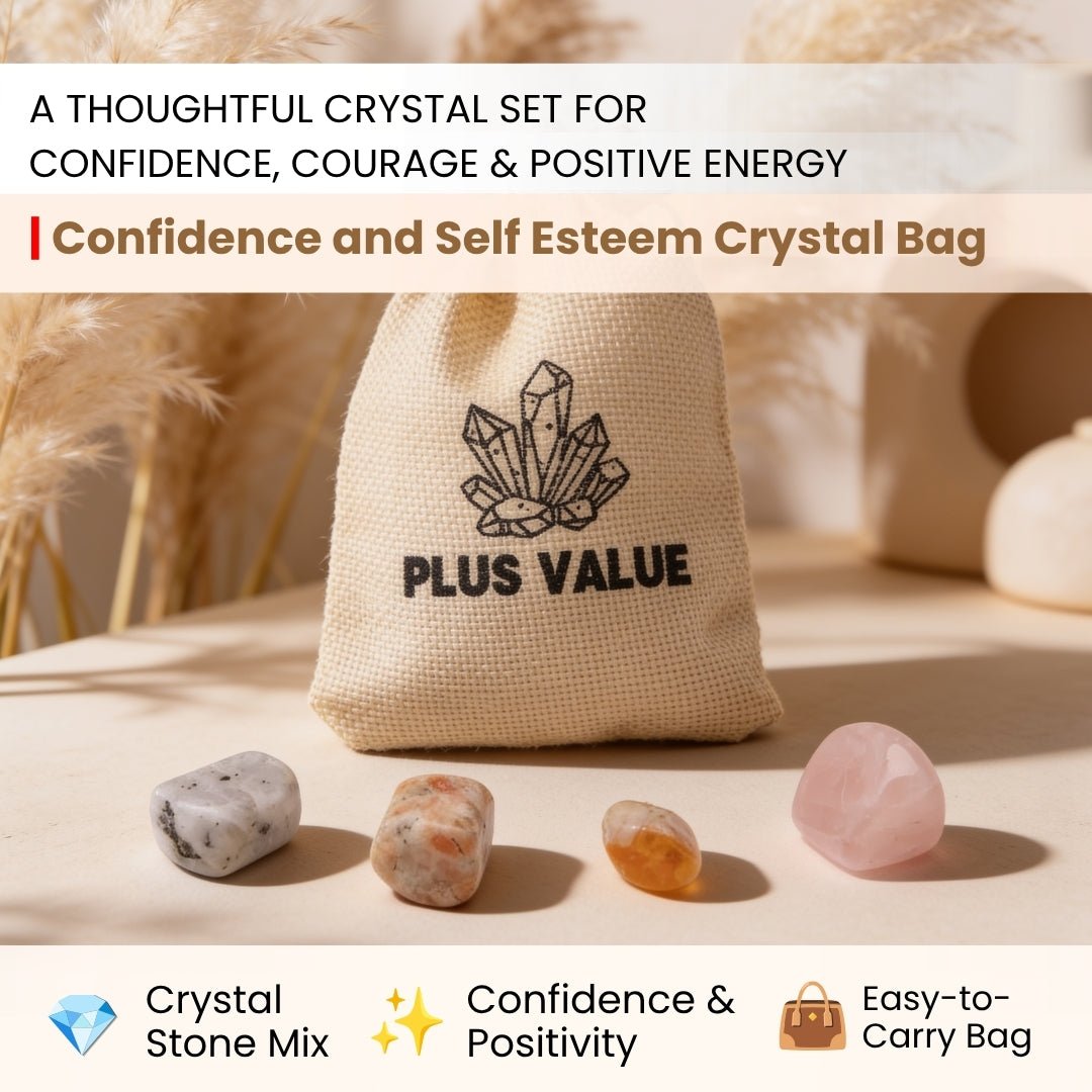 Confidence and Self Esteem Crystal Bag - plusvalueindia