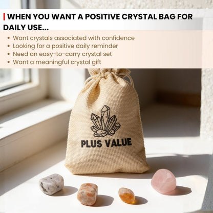 Confidence and Self Esteem Crystal Bag - plusvalueindia