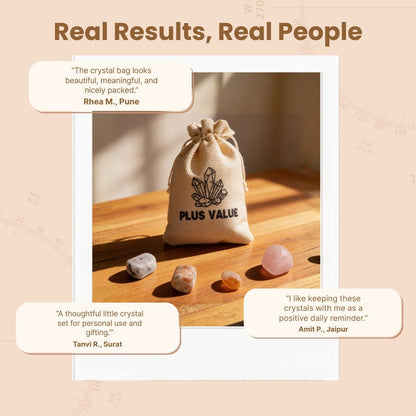 Confidence and Self Esteem Crystal Bag - plusvalueindia