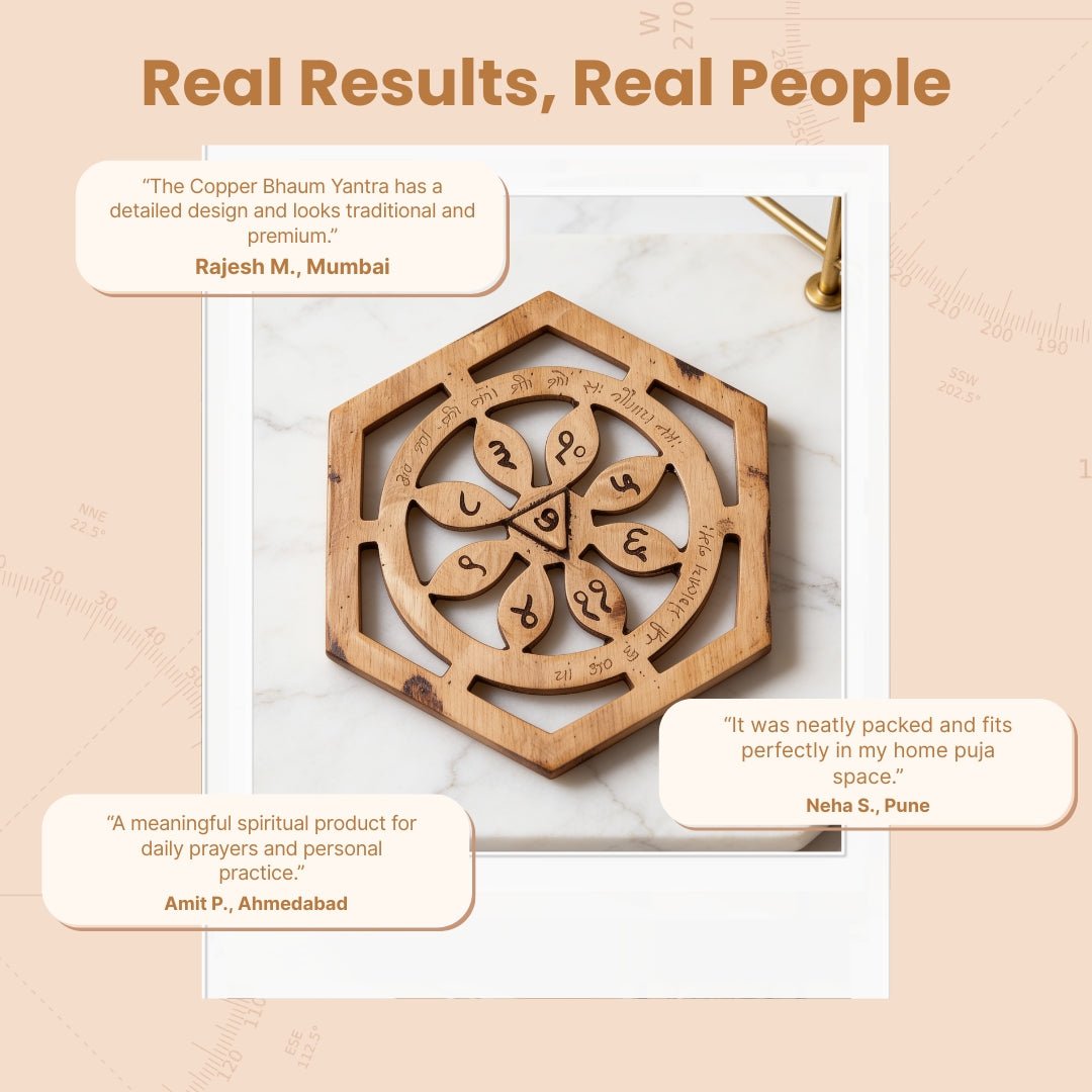 Copper Bhaum/Bhoum Yantra for South, South West Main Door Entrance Vastu Dosh Nivaran Remedies - plusvalueindia